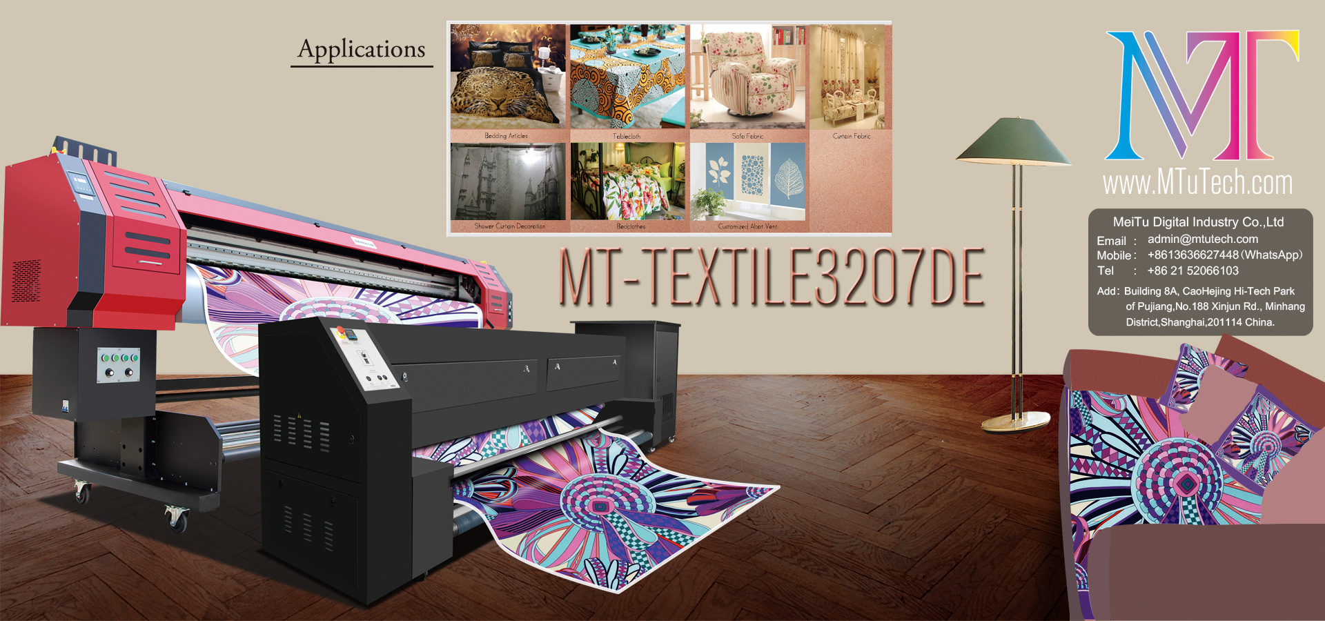 Spandex Fabric Digital Textile Printer