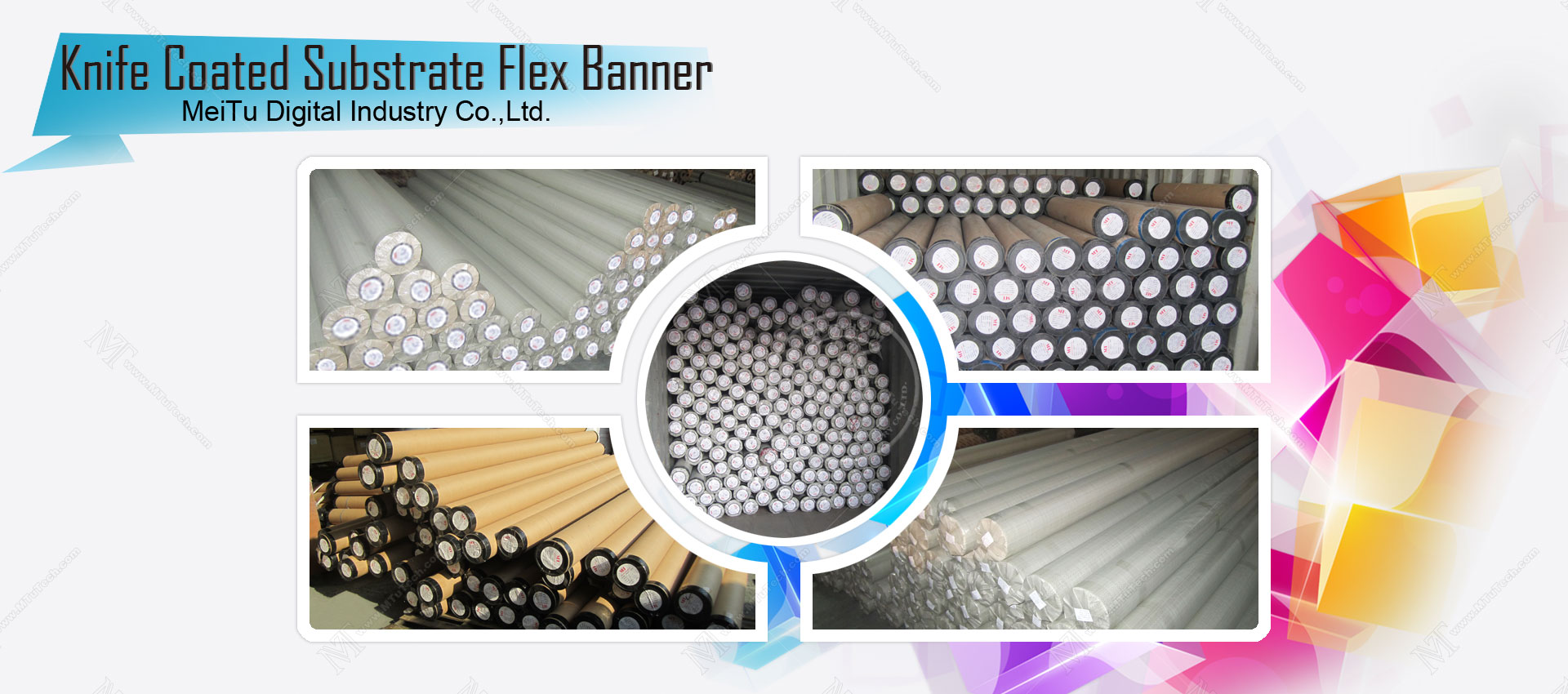 Knife Coated Substrate flex banner