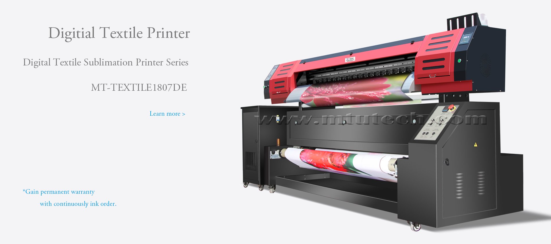 Digital Textile Sublimation Printer MT-T1807DE--Digital Textile Printer - MTuTech.com