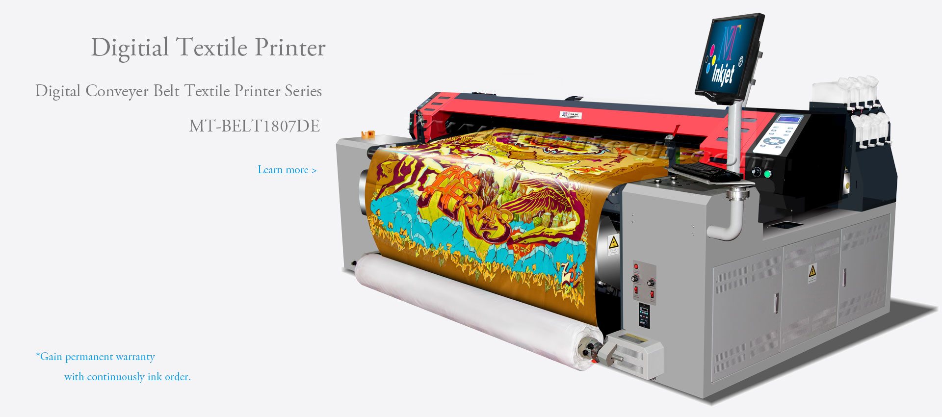 Digital Belt Textile Printer MT-Belt 1807DE--Digital Belt Textile Printer-MTuTech.com